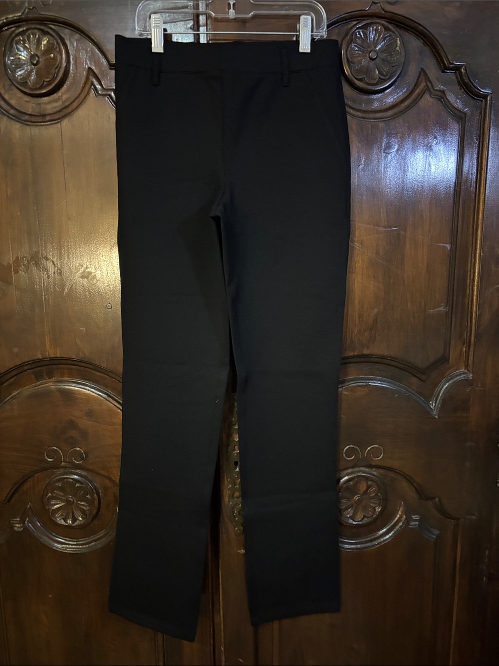 Quince Black Slim Leg Pants